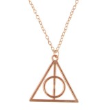 Pandantiv / Colier / Lantic HARRY POTTER - Deathly Hallows Triangle - Auriu