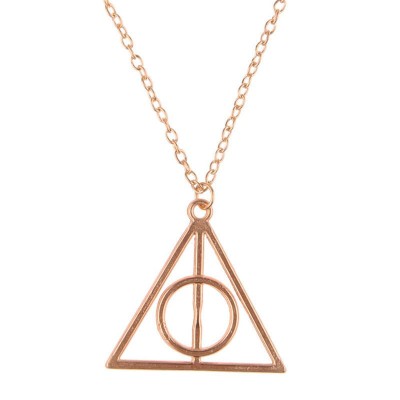 Pandantiv / Colier / Lantic HARRY POTTER - Deathly Hallows Triangle - Auriu foto