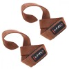 Curele Ridicare HMS F4435 Piele Vaca Maro Fitness Culturism Aderenta Maxima Greutati