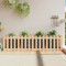 vidaXL Pat &icirc;nălțat grădină design gard 200x50x50 cm lemn impregnat pin