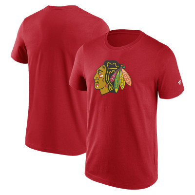 Chicago Blackhawks tricou de bărbați Primary Logo Graphic T-Shirt red - S foto