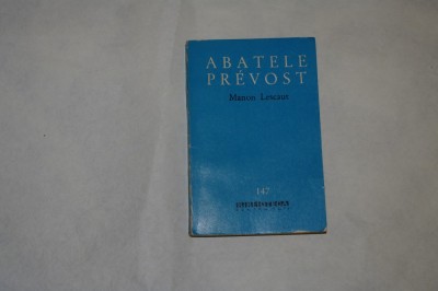 Manon Lescaut - Abatele Prevost - 1962 foto