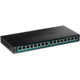 Switch 16 porturi Gigabit PoE/PoE+ 120W - TRENDnet TPE-TG161H SafetyGuard Surveillance