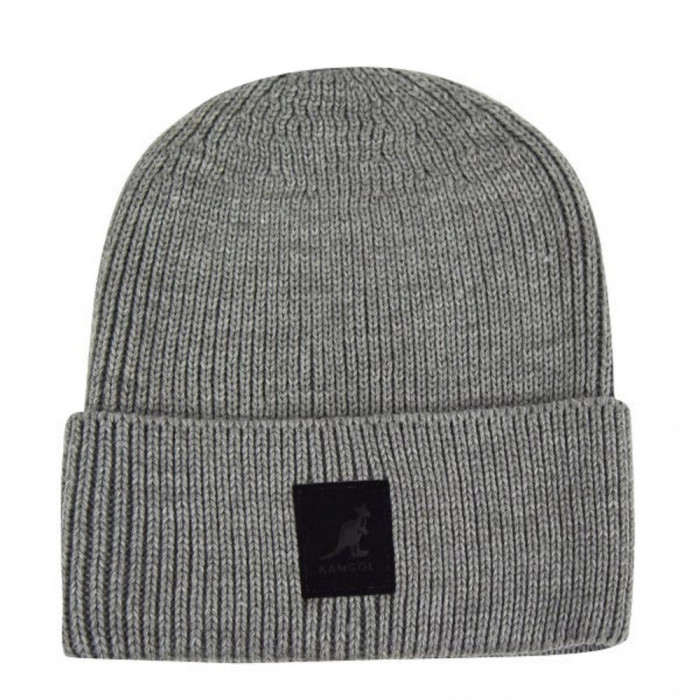 Caciula Kangol Patch Beanie Gri - Cod 2029650372