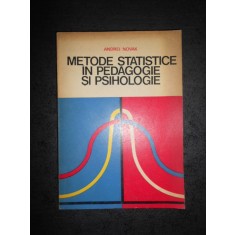 ANDREI NOVAK - METODE STATISTICE IN PEDAGOGIE SI PSIHOLOGIE