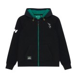 Aston Martin hanorac de bărbați cu glugă Tech Alonso Kimoa black F1 Team 2025 - M