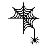Decoratiune pentru tocul usii Spider Krodesign KRO-1115, dimensiune 45x40cm, negru, VivaTechnix