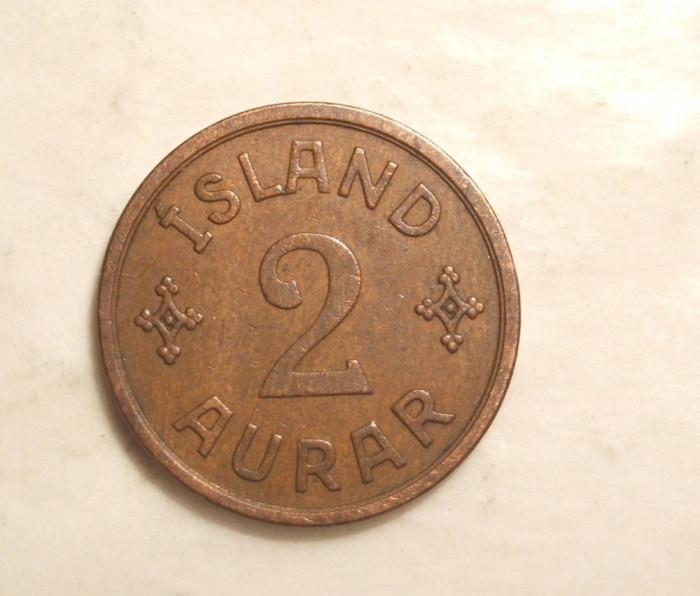 ISLANDA 2 AURAR 1938 MAI RAR
