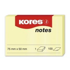 Bloc notes adezive, 100 file cu dimensiunea 75x50 mm