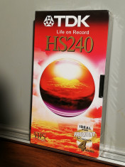 caseta VHS TDK HS 240 - (240 min /Korea) - Noua/Sigilata foto