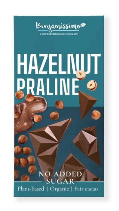 Ciocolata praline bio 60g Benjamissimo