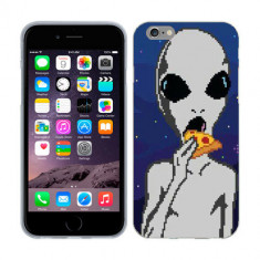 Husa iPhone 6S iPhone 6 Silicon Gel Tpu Model Alien Pizza foto