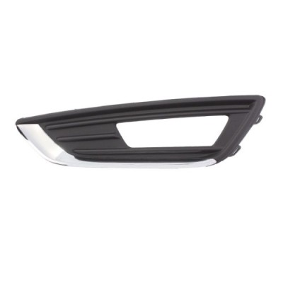 Grila bara fata Ford Focus III, 10.2014-08.2018, parte montare partea stanga, cu gaura proiector, cu ornament cromat, RETOV, 32C2275R, Aftermarket ; foto