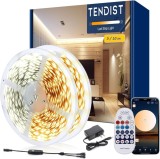 Cumpara ieftin Banda LED alba reglabila inteligenta 24V, aplicatie si telecomanda, reglabila 2700K-6500K &ndash; 10m