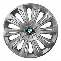 Set 4 capace roti Strong silver varnished pentru gama auto BMW, R14