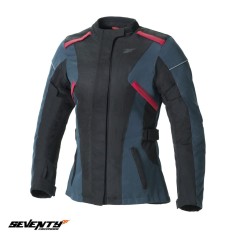 Geaca (jacheta) femei pentru scuter - motocicleta Urban/Touring Seventy iarna model SD-JT79 Navy culoare: albastru/negru/rosu Albastru/negru/rosu L