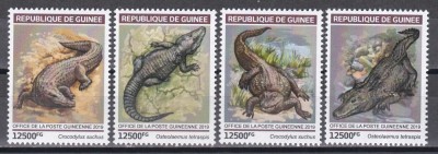 Guineea 2019 - Crocodili, MNH foto