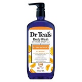 Gel de Duș, Dr Teal&amp;#039;s, Sare Epsom Pură, Glow &amp;amp; Radiance cu Vitamina C &amp;amp; Citrice, Luminozitate, 710 ml