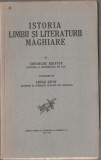 Gheorghe Kristof - Istoria limbii si literaturii maghiare, 1934