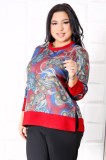 Bluza Jerse Elvira Bordo - 54Marimea