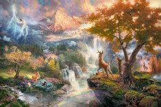 Puzzle 1000 piese - Thomas Kinkade - Disney - Bambi | Schmidt
