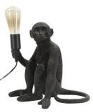 Mauro Ferretti Lampă De Masă Design Maimuță Șezută Neagru Cm 33X33X30 | Aosom Romania