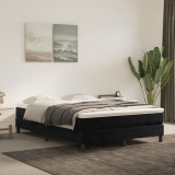 Saltea de pat cu arcuri, negru, 140x190x20 cm, catifea GartenMobel Dekor, vidaXL