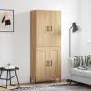 VidaXL Dulap &icirc;nalt, stejar sonoma, 69,5x34x180 cm, lemn compozit