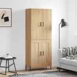 vidaXL Dulap &icirc;nalt, stejar sonoma, 69,5x34x180 cm, lemn compozit