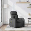 VidaXL Fotoliu de masaj rabatabil, gri &icirc;nchis, material textil 374207