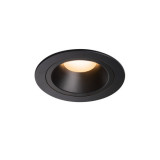 Spot incastrat, NUMINOS M Ceiling lights, black Indoor LED recessed ceiling light black/black 2700K 55&deg; gimballed, rotating and pivoting, including le, SLV
