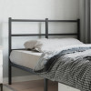 VidaXL Tăblie de pat metalică, negru, 120 cm