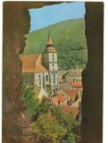 CPIB 18082 CARTE POSTALA - BRASOV, BISERICA NEAGRA, Circulata, Fotografie