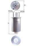 Filtru combustibil Jaguar Xf I (X250), Xf Sportbrake (X250), Xj (X351) Motor 3.0 D, 3.0 SDV6, diam. 80.4 mm, 187 mm, OE 9X239155AB, Mahle