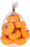 Set 9 dovleci decorativi MagicHome Nature 8x5 cm, in plasa