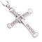 Colier lant cu pandantiv din titanium in forma de cruce Dominic Toretto silver