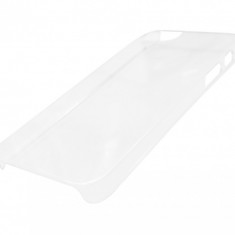 Husa Muvit Clear Back tip capac plastic transparent + folie plastic pentru Apple iPhone 5/5S/SE