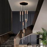 Candelabru Cristal LED 22W, Lumina Calda/Neutra/Rece, Diametru 25cm Auriu CM511/H150XW35 ModernLight Concept