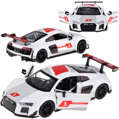 Audi R8 LMS la scară 1:32 scară metalică mașină sport sunete luminoase ZA4609