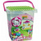 Set Constructie Unico Plus Hello Kitty Galetusa Cu Placa De Montat 104 Piese