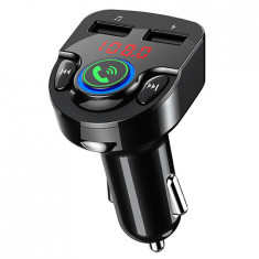 Modulator FM bluetooth 5.0, 2x USB Spacer, incarcare rapida