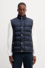 Tommy Jeans vestă de puf culoarea bleumarin, de iarnă, DM0DM21777