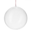 Glob Brad Crăciun Transparent 15.6cm Plastic DIY. Globuri Decorat Personalizat cu Cordon
