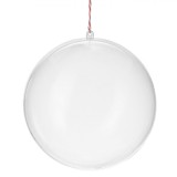 Glob Brad Crăciun Mare, Transparent, 15.6cm, Plastic, Oem