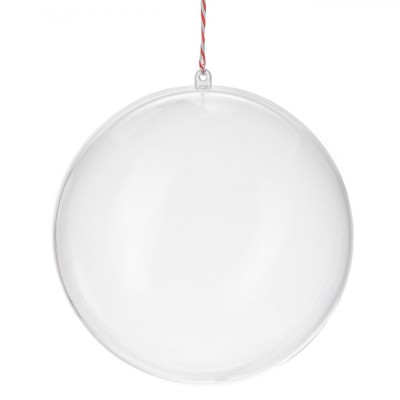 Glob Brad Crăciun Mare, Transparent, 15.6cm, Plastic foto