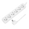 PRELUNGITOR LOGILINK, Schuko x 6, cablu 3G 1.5mm2, 230 V/16 A, 50 Hz, max. 3500 W, IP20, 1.5m, alb, &quot;LPS238&quot; (timbru verde 0.8 lei)