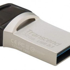 Stick USB Transcend Jetflash 890, 32GB, USB 3.1 Type C (Argintiu)