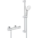 Baterie dus Grohe Grohtherm 800 34565002, aparenta, termostat, coloana dus, 600 mm, crom