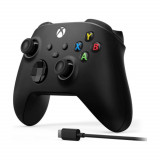 Cumpara ieftin Controller Wireless Microsoft Xbox One Series X Carbon Black, cablu USB Type C