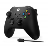 Controller Wireless Microsoft Xbox One Series X Carbon Black, cablu USB Type C